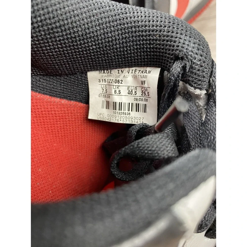 Nike Air Force 1 Low Grey Red Black‎ Mens 7.5 315122-062